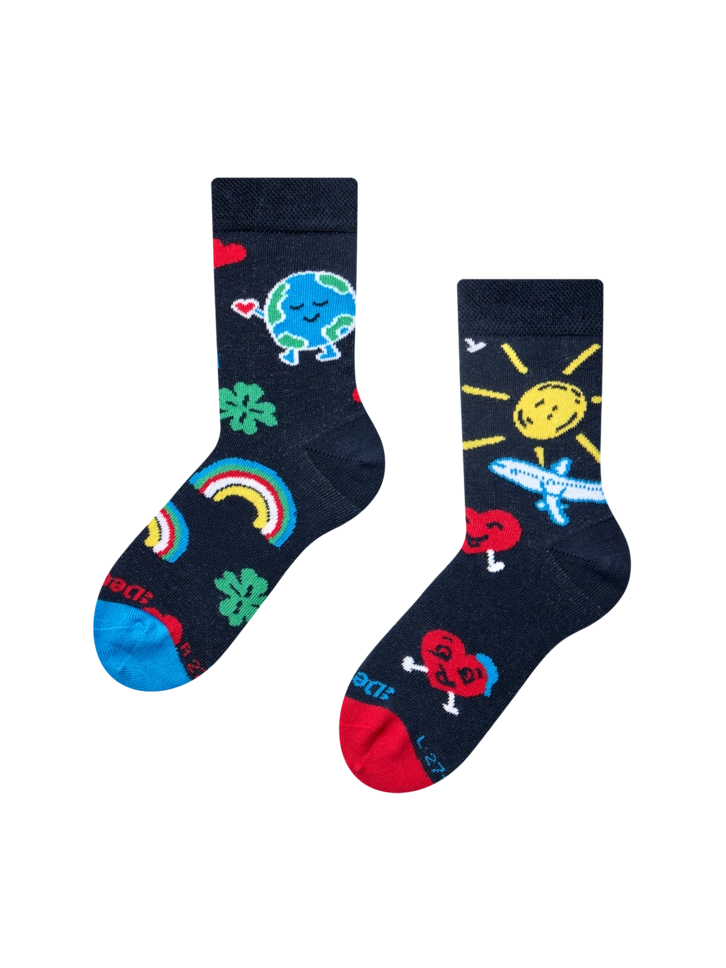 Kiárusítás Gyerek zokni Szerelem a világ körül