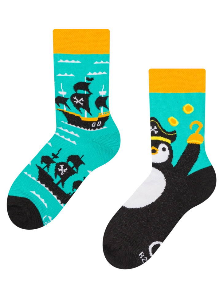 Výpredaj Veselé detské ponožky Pirátska loď