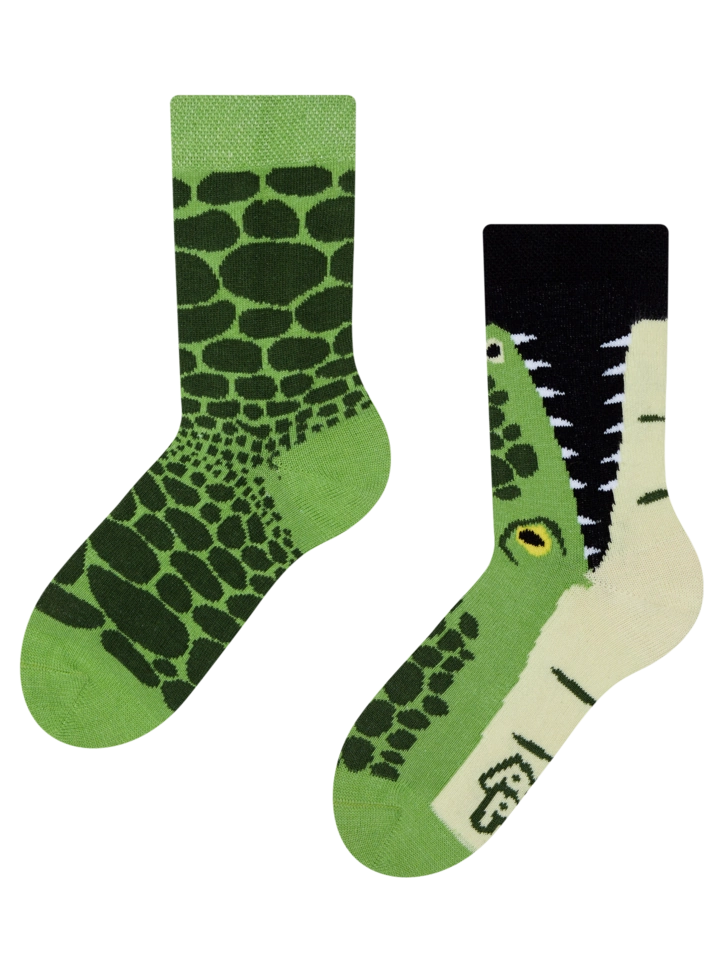 Rabatt Lustige Kindersocken Krokodil