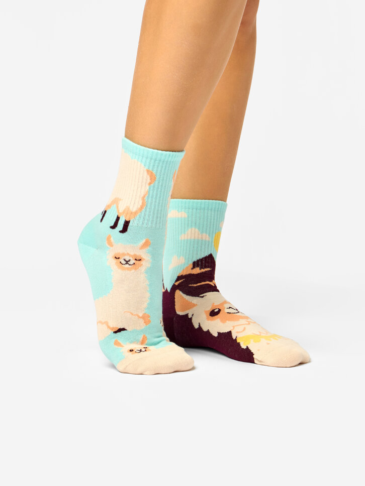 Lifestyle foto Calzini Buonumore a metà polpaccio Alpaca