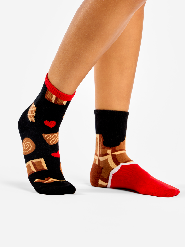 Foto Vidám vádlizokni Csokoládészerelem