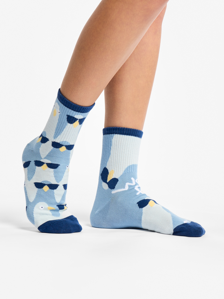 Eredeti ajándék a Dedolestől Vidám vádlizokni Stílusos galambok