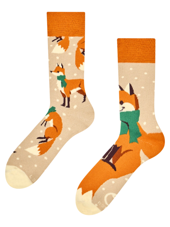 Zľava Calzini caldi Volpe con sciarpa