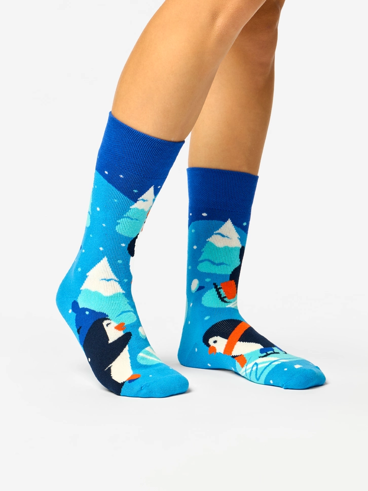 Zľava Warme sokken Schaatsende pinguïns
