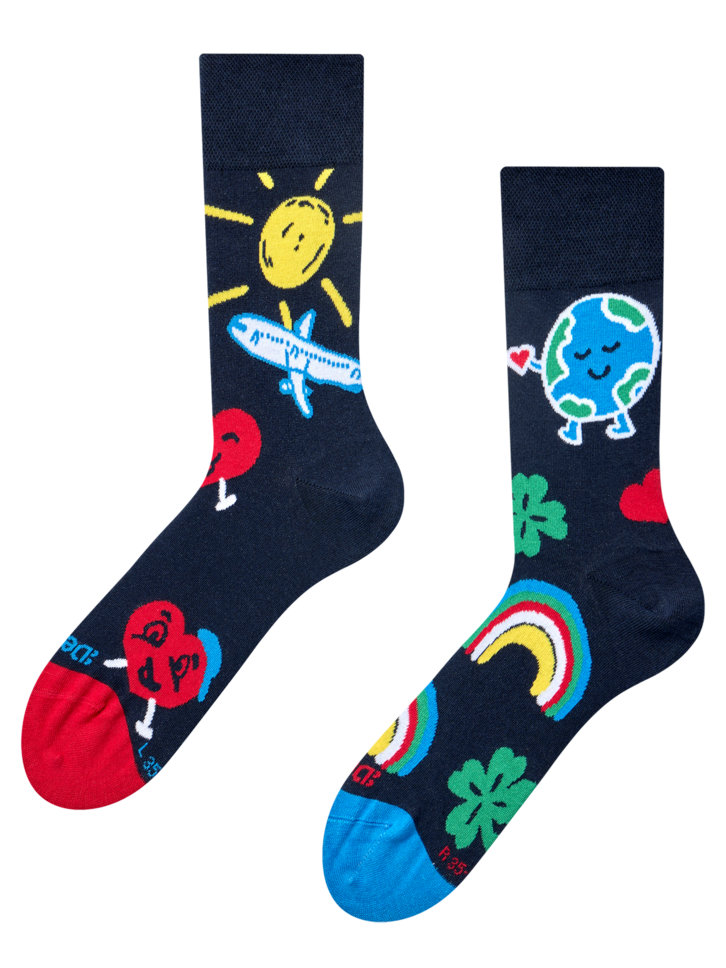 Pre dokonalý a originálny outfit Дълги чорапи Любов по света