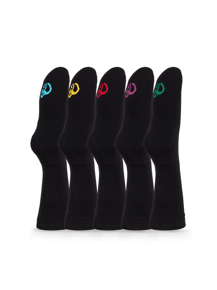 Eredeti és szokatlan ajándékot keres? a megajándékozottat garantáltan meglepi Sportzokni ötös csomagolásban Fekete Klasszikus