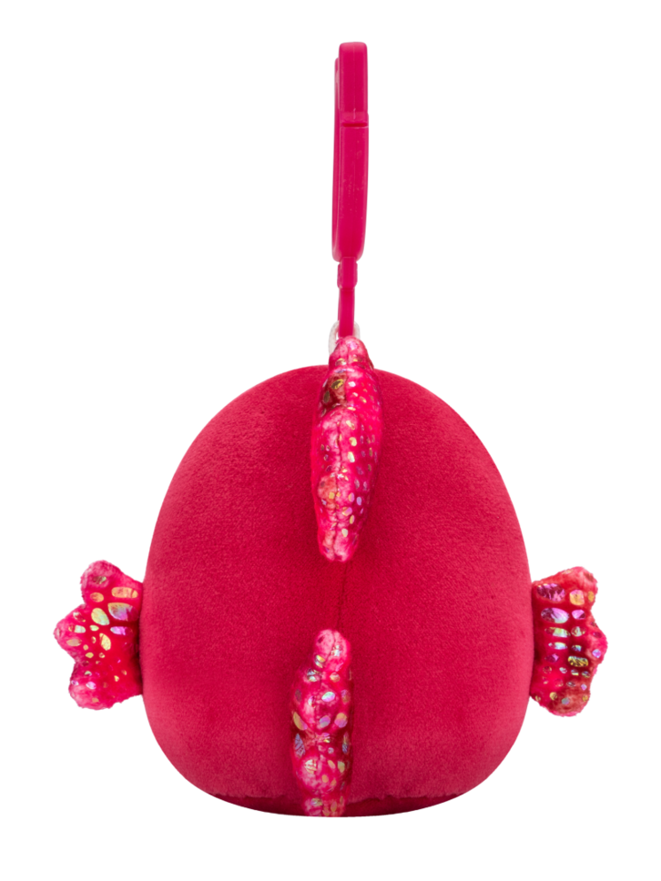 Obrázok produktu Peluche Squishmallows de 9 cm Clip-On Barella le poisson Betta à la framboise