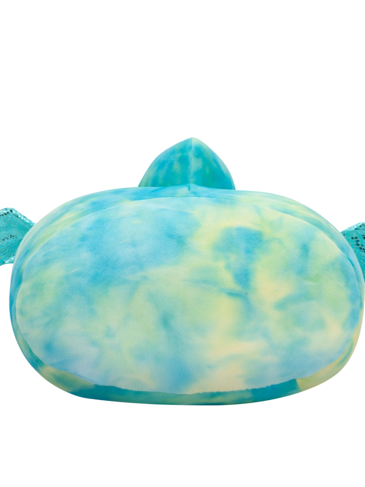 Pre dokonalý a originálny outfit Peluche Squishmallows Stackables de 30 cm Reid le ptérodactyle bleu sarcelle aux ailes scintillantes