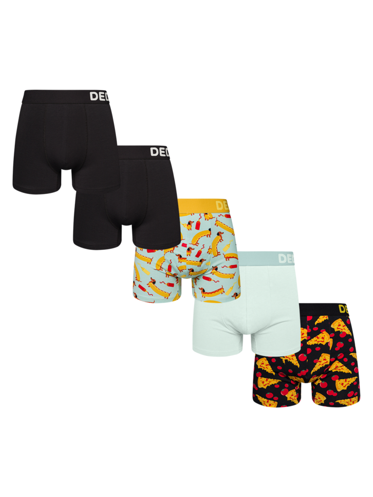 ОТСТЪПКА Комплект 5 броя мъжки боксерки – Гастроном