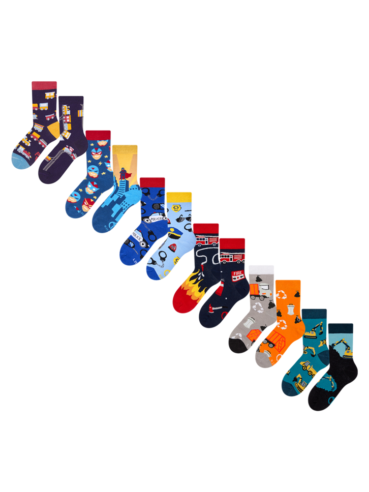 Tip na darček Confezione da 6 calzini da bambino - Eroi di tutti i giorni