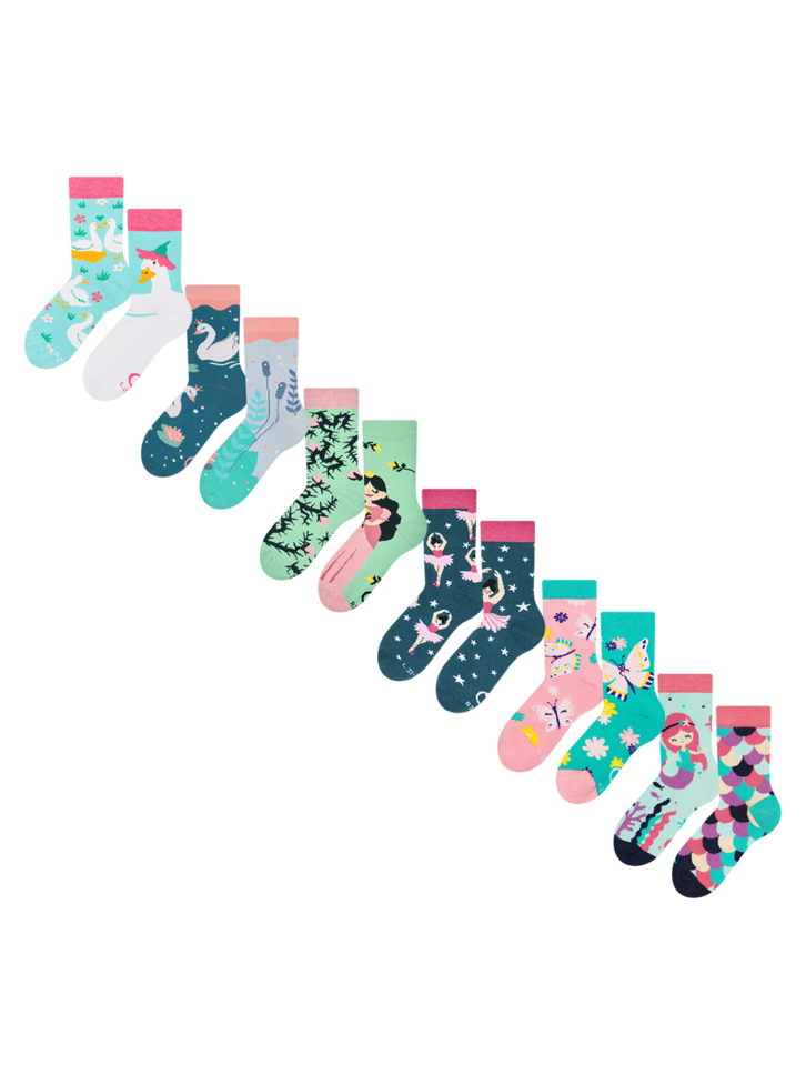 Kiárusítás 6 db-os lány zokni szett – Mesebeli világ