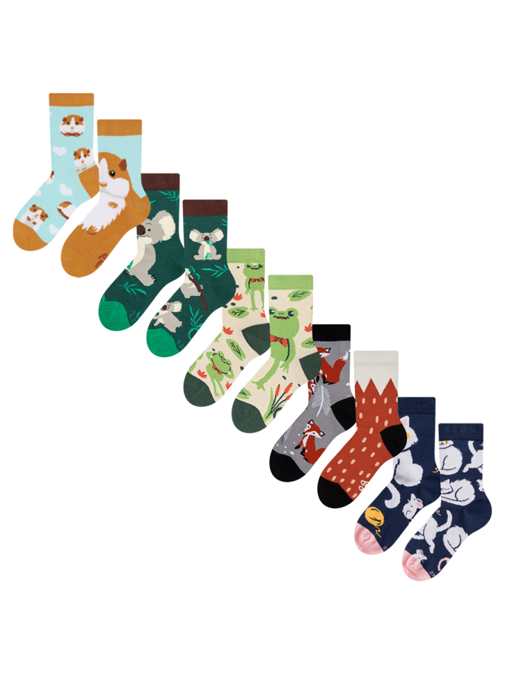Geschenk von Dedoles Socken für Mädchen 5er-Pack – Tierfreunde