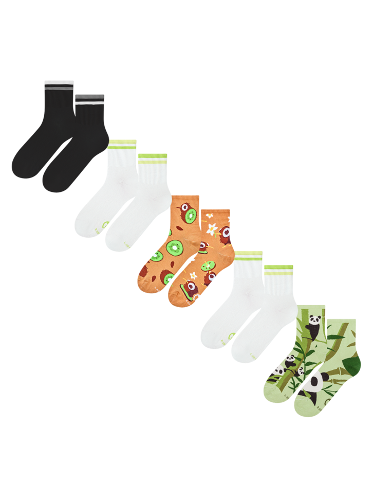 Obrázok produktu Комплект от 5 чифта дълги чорапи – Животни