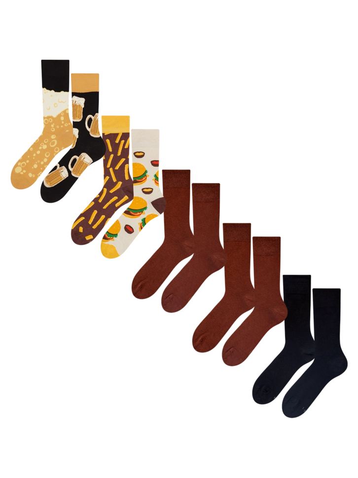 Výpredaj 5-paar sokkenset – Biertijd
