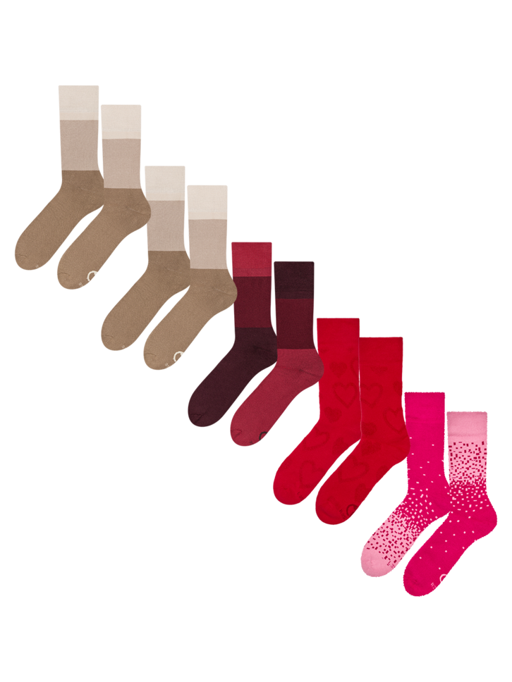 Szerezzen magának örömet ezzel a Dedoles darabbal 5 pár meleg zokni szett – Meleg árnyalatok