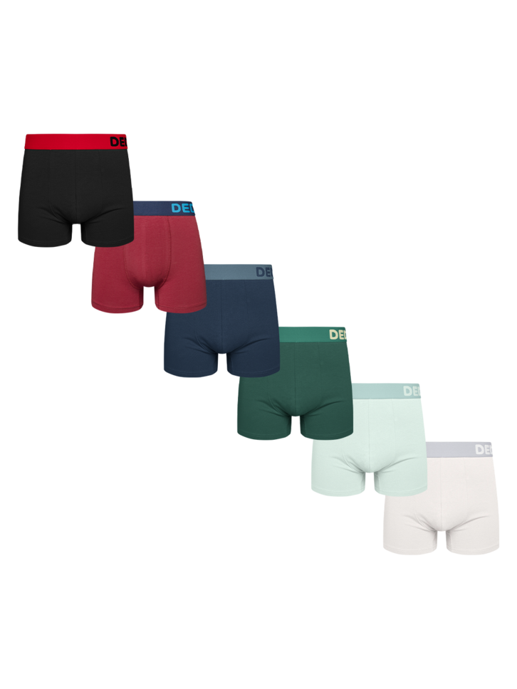 Tip na darček Комплект 6 броя мъжки боксерки – Цветен микс