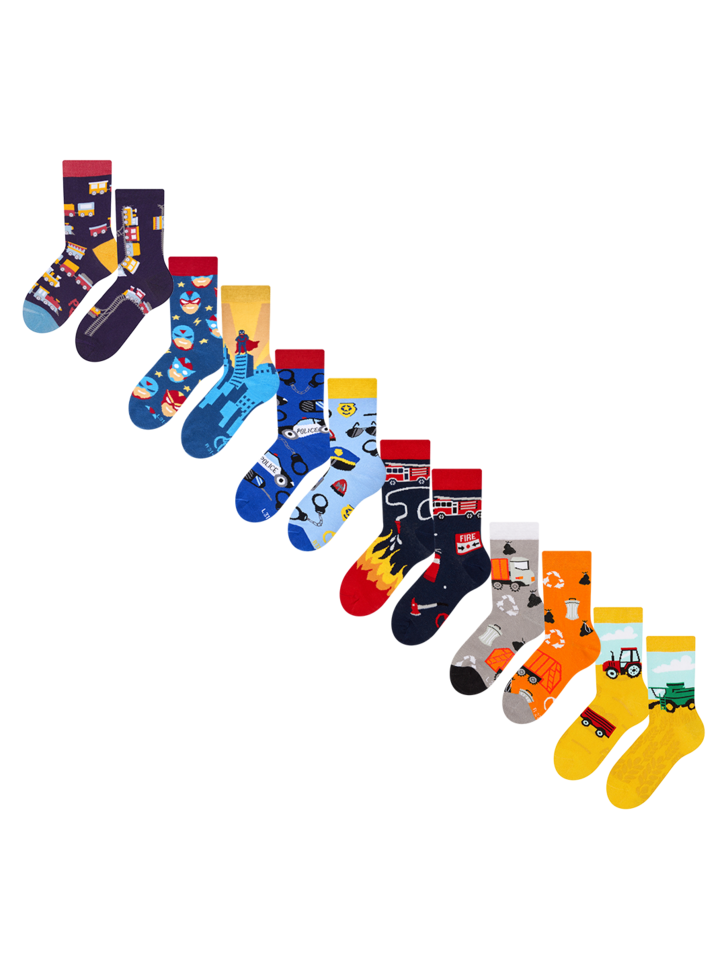 Geschenktipp Socken für Jungen 6er-Pack – Alltagshelden