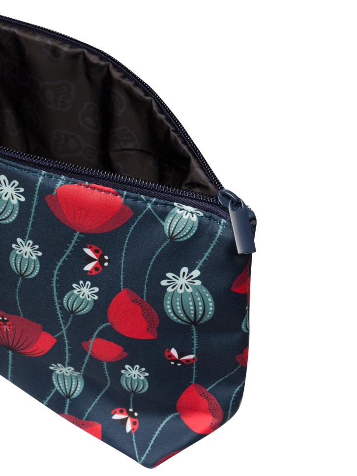 Lifestyle fotó Vidám kozmetikai táska két darabos csomagban Katica és piros pipacsok