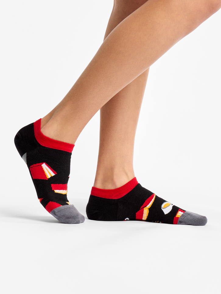 Obrázok produktu Весели чорапи за маратонки Любител на книгите