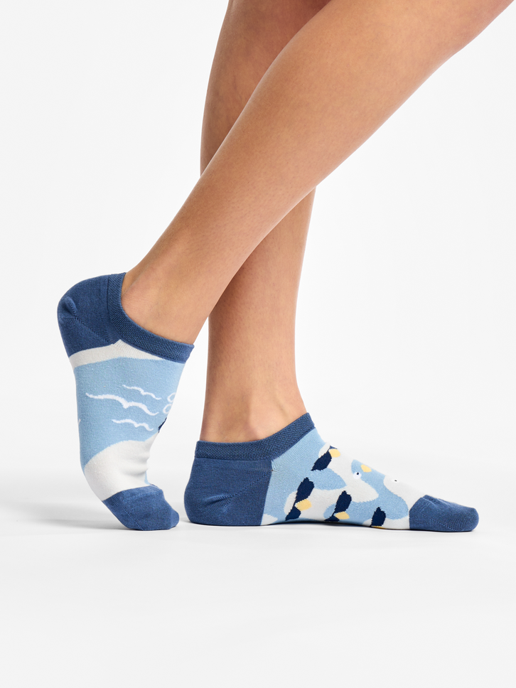 Lifestyle foto Весели чорапи за маратонки Модерни гълъби