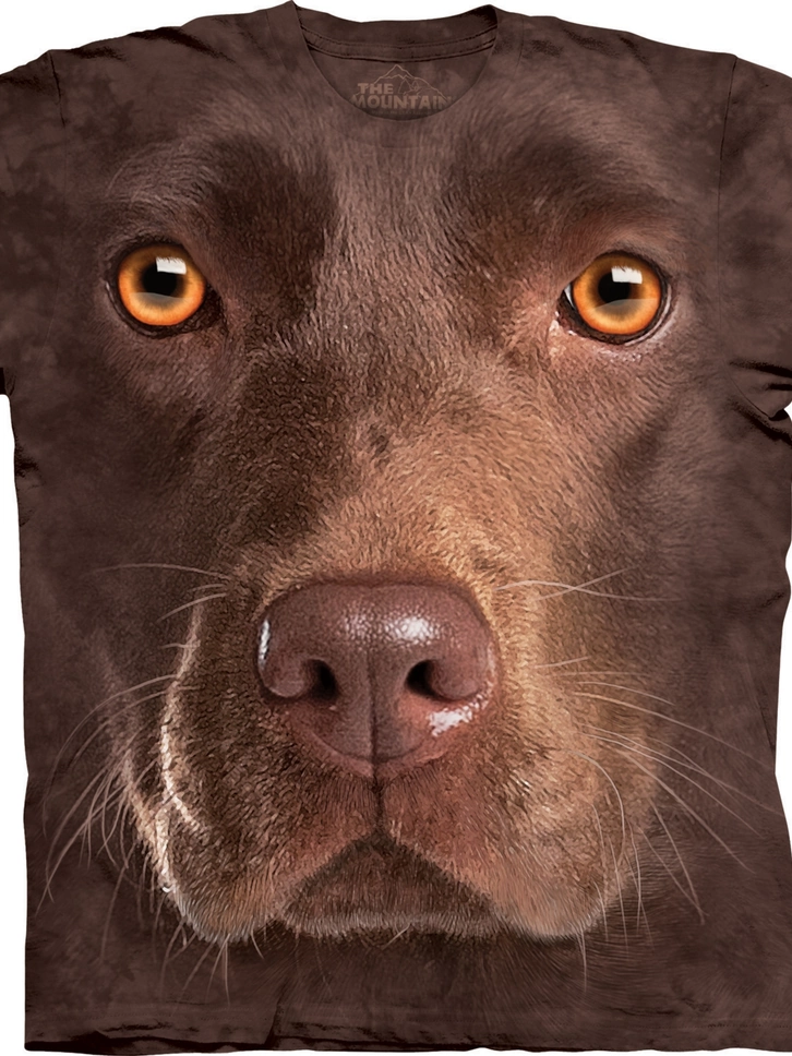 Lifestyle foto Tričko Obličej hnědého labradora