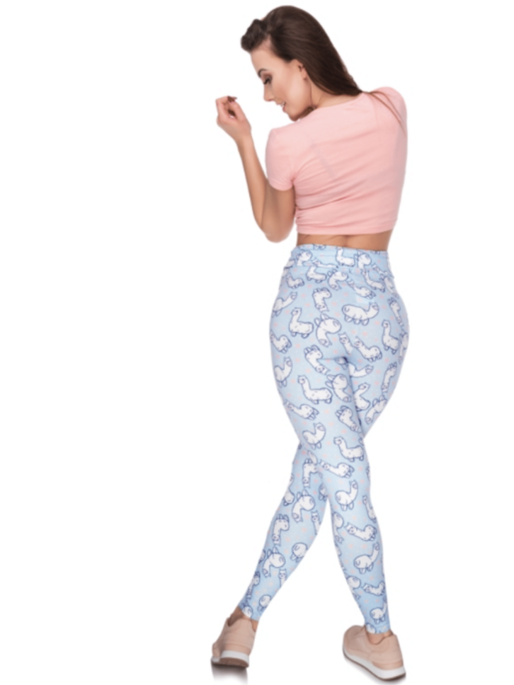 Pre dokonalý a originálny outfit Dámske elastické legíny s vysokým pásom Alpaka