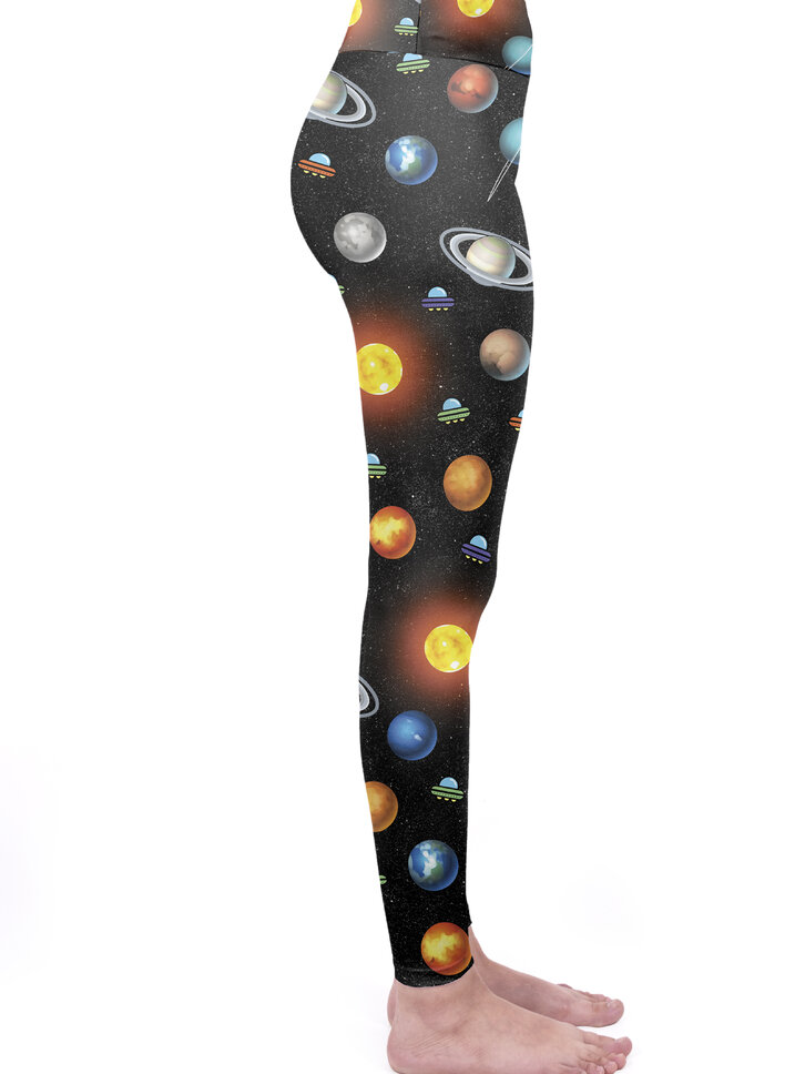 Potěšte se tímto kouskem Dedoles Dámské elastické legíny s vysokým pasem Nekonečný vesmír