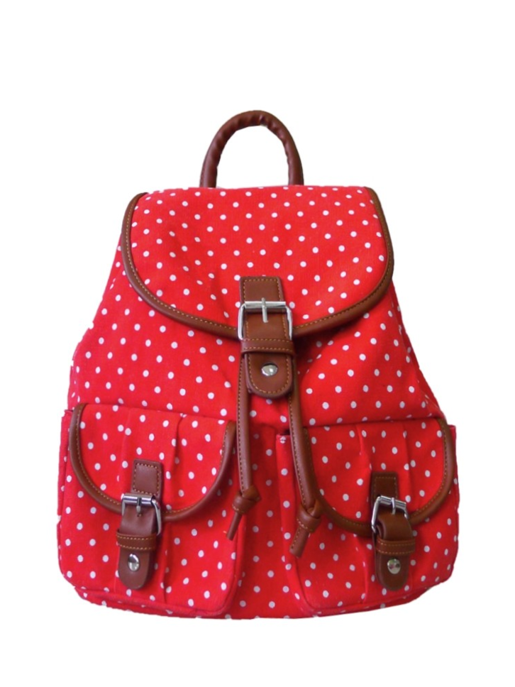 Zľava Červený bodkovaný vak