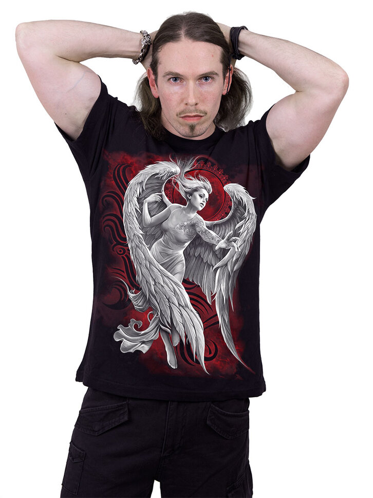 Lifestyle foto Černé tričko Andělská beznaděj