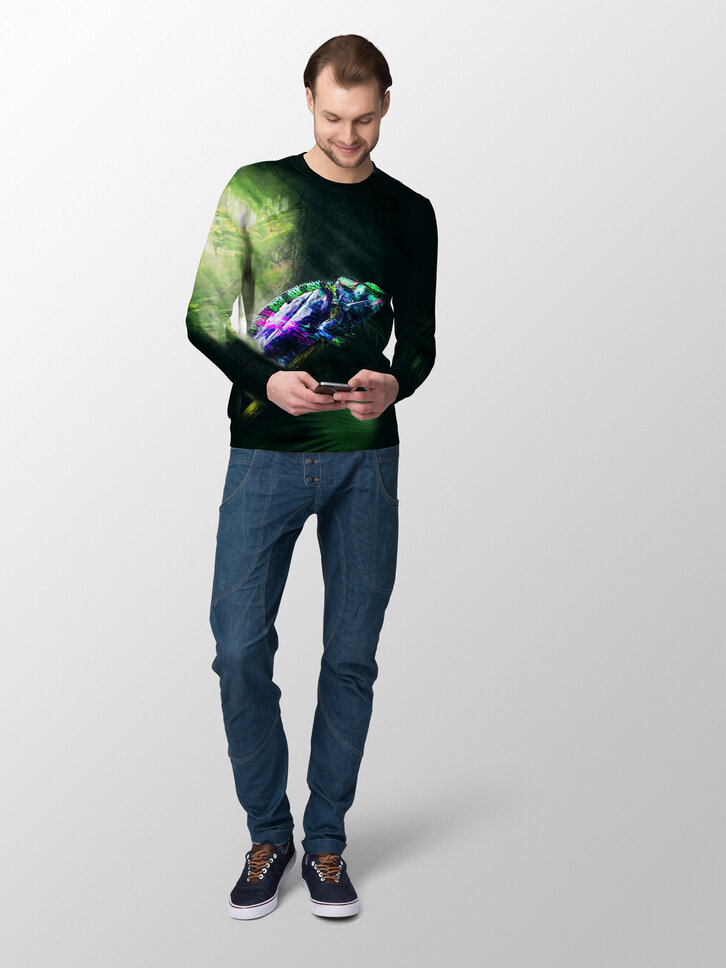 Potešte sa týmto kúskom Dedoles Суичър без качулка Цветен хамелеон