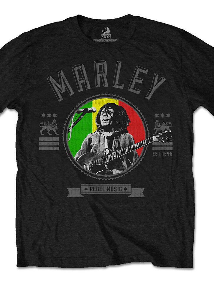 Výpredaj Тениска Bob Marley Rebel Music Seal