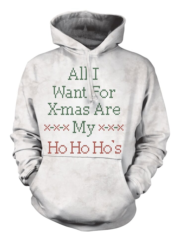 Lifestyle foto Mikina s kapucňou Vianoce HoHoHo