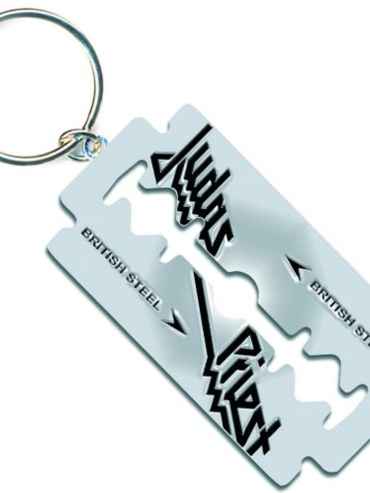 Eredeti és szokatlan ajándékot keres? a megajándékozottat garantáltan meglepi Kulcstartó Judas Priest British Steel Razor Blade
