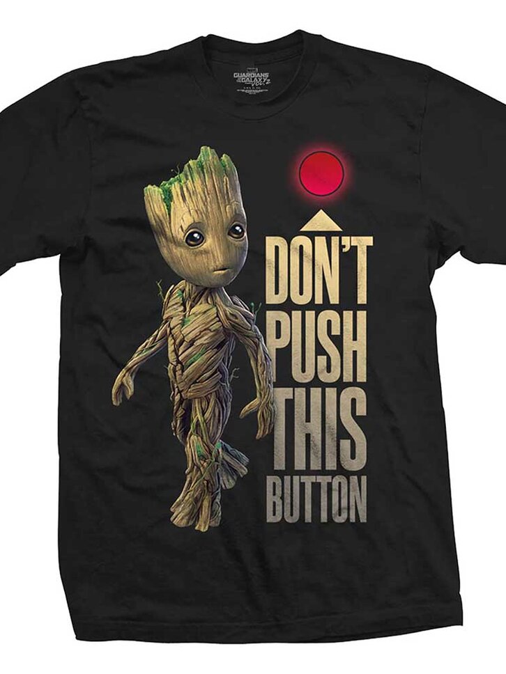 T-Shirt Marvel Comics Guardians of the Galaxy Vol. 2 Groot & Button