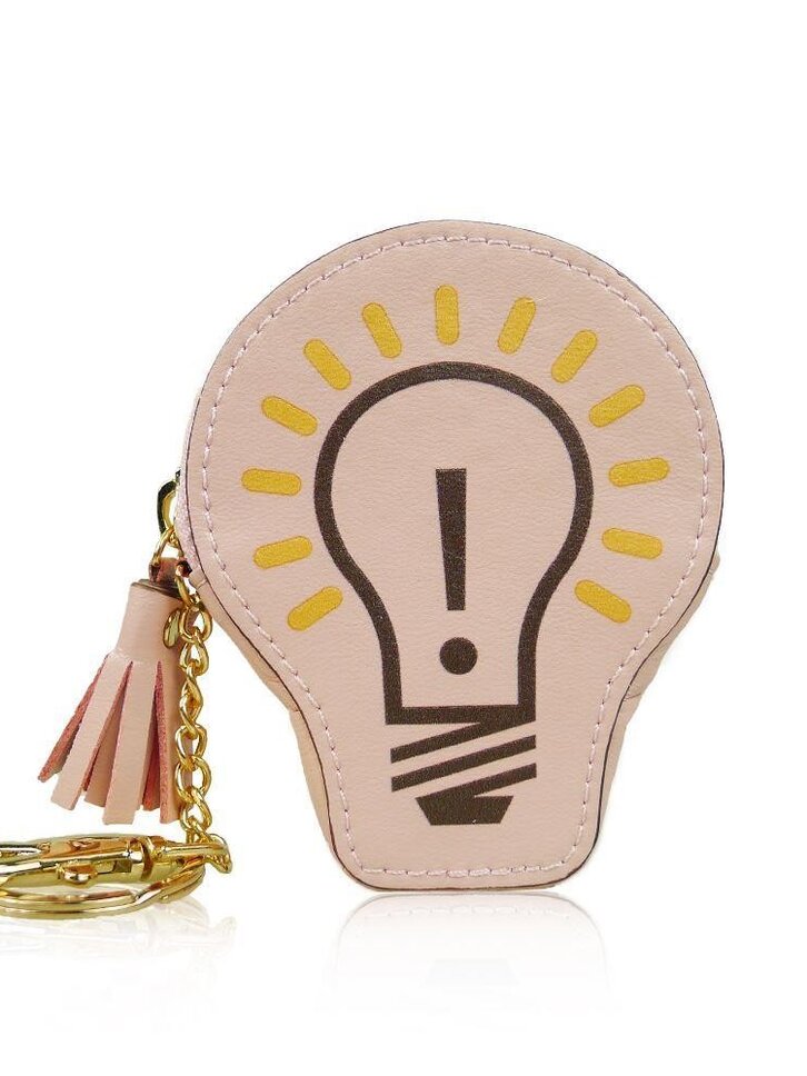 Tip na darček Peňaženka mincovník Ružová žiarovka