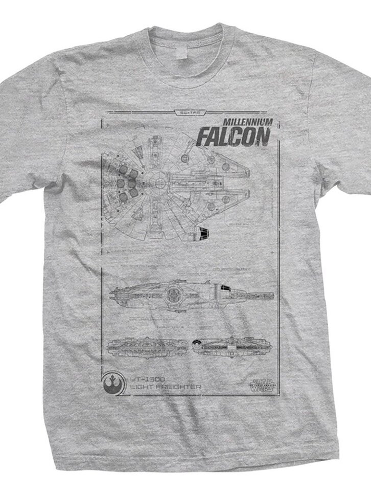 Zľava Tričko Star Wars Episode VII Millennium Falcon 