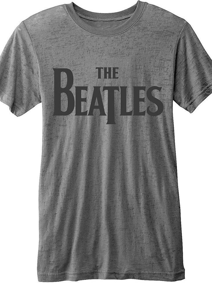 Lifestyle foto Tričko The Beatles Drop T Logo with Burn Out Finishing
