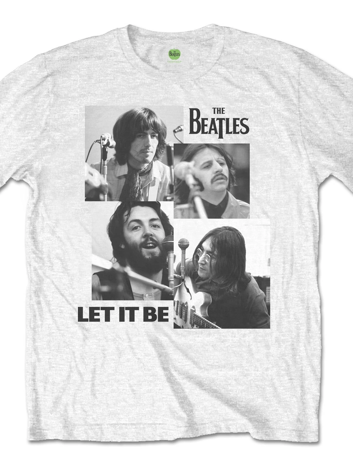 pro dokonalý a originální outfit Bílé tričko The Beatles Let It Be