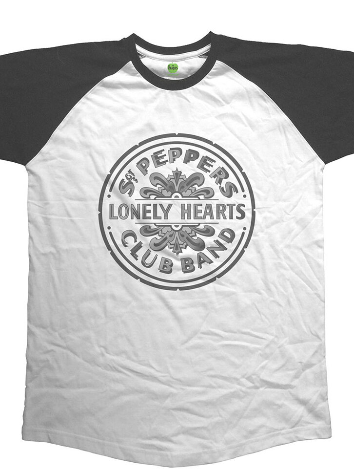 Výnimočný darček od Dedoles Tričko Raglan The Beatles Sgt Pepper Drum 