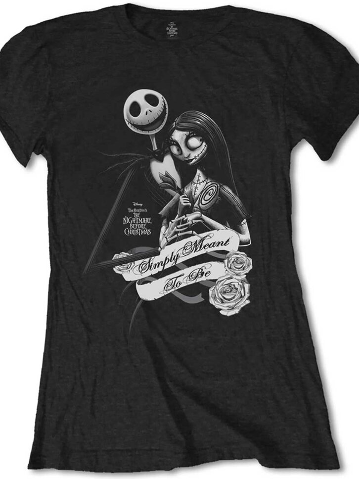 Pre dokonalý a originálny outfit Dámske tričko The Nightmare Before Christmas Simply Meant To Be 