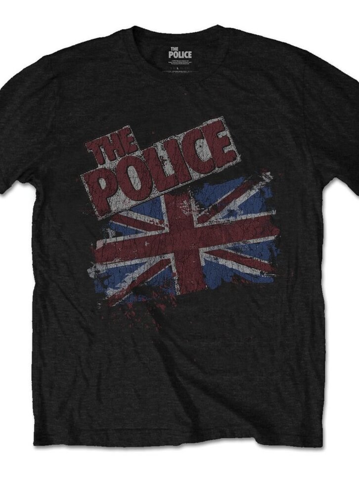 Sleva Tričko The Police Vintage Flag 