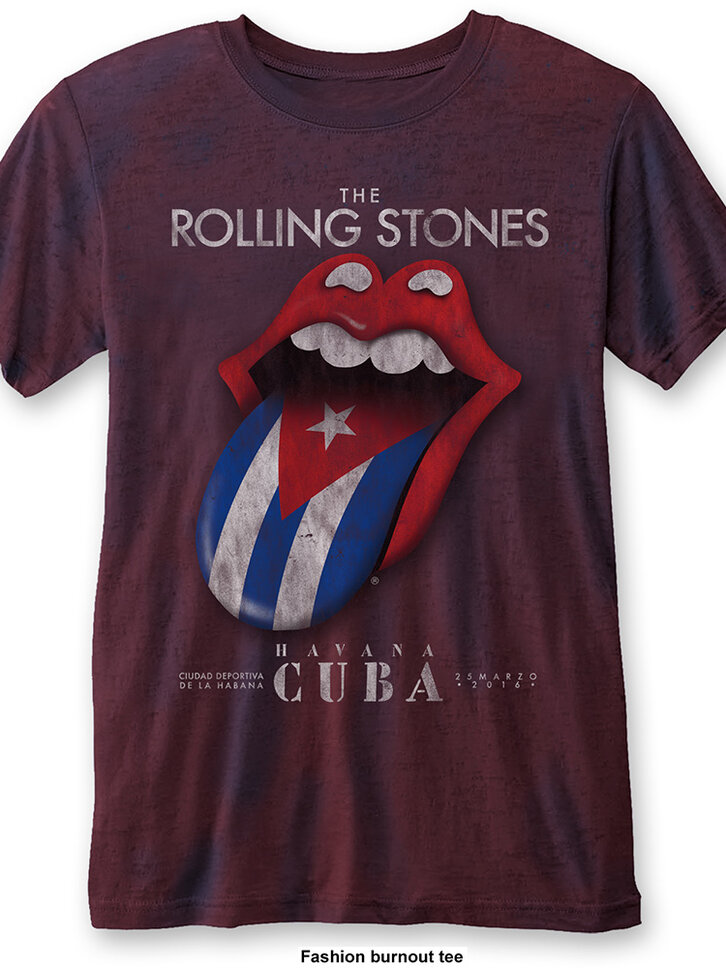 Obrázok produktu Červené Tričko The Rolling Stones Havana Cuba