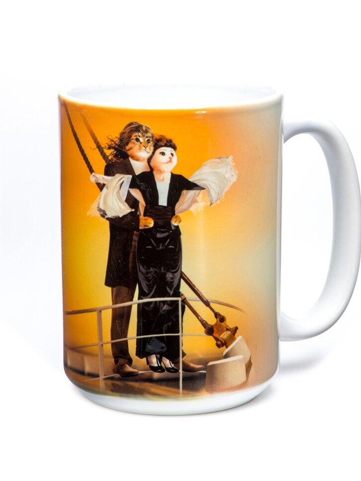 Geschenktipp Originelle Tasse mit dem Motiv Katzen-Titanic