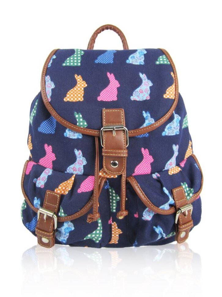 Výprodej Tmavě modrý vak Retro zajíci