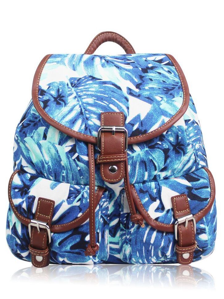Suchen Sie ein originelles und außergewöhliches Geschenk? überrascht den Beschenkten sicher Vintage Rucksack Blue Hawaii