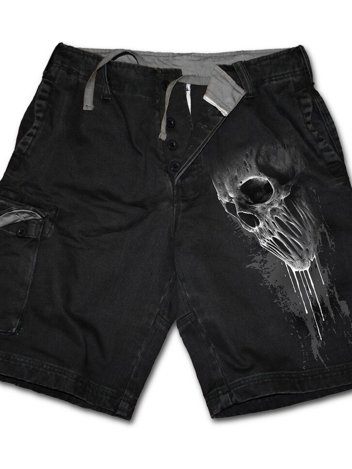 Potěšte se tímto kouskem Dedoles Pánské krátké kalhoty s motivem Prokletá lebka