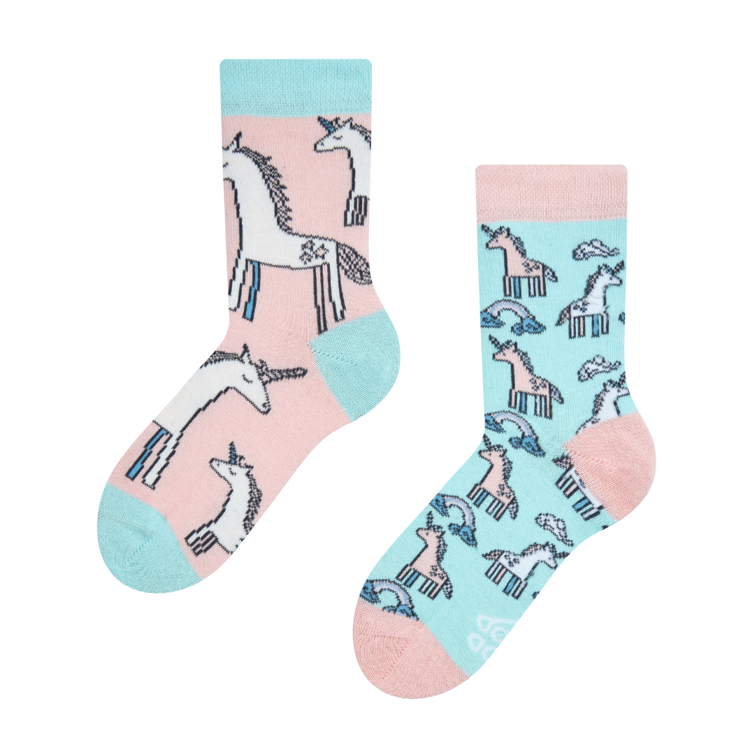 Chaussettes Fille Licorne – 11-12 Ans – Avec Sac à Main Licorne Gratuit – Neuves