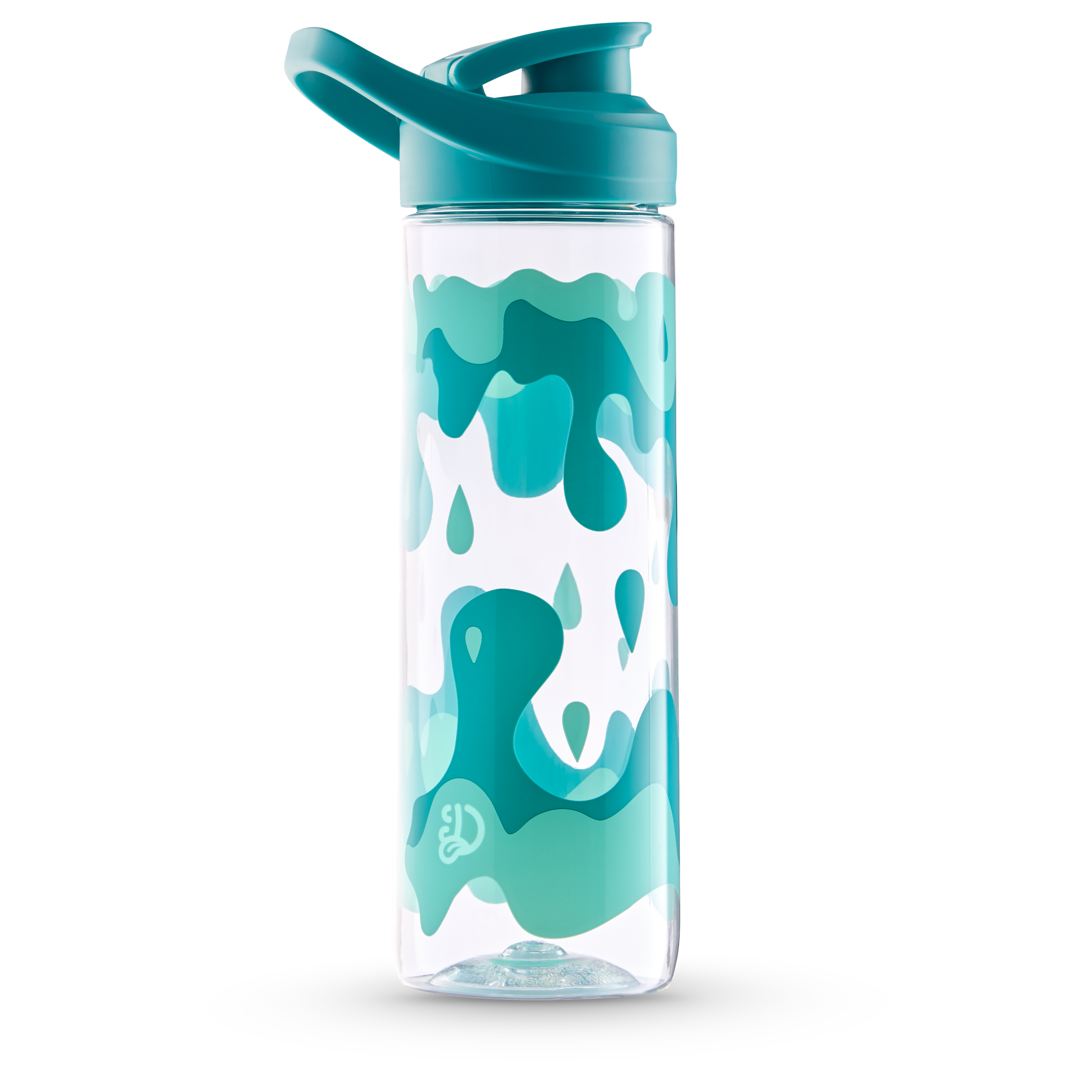 Botella de agua alegre Gotas de agua turquesas 700 ml Dedoles