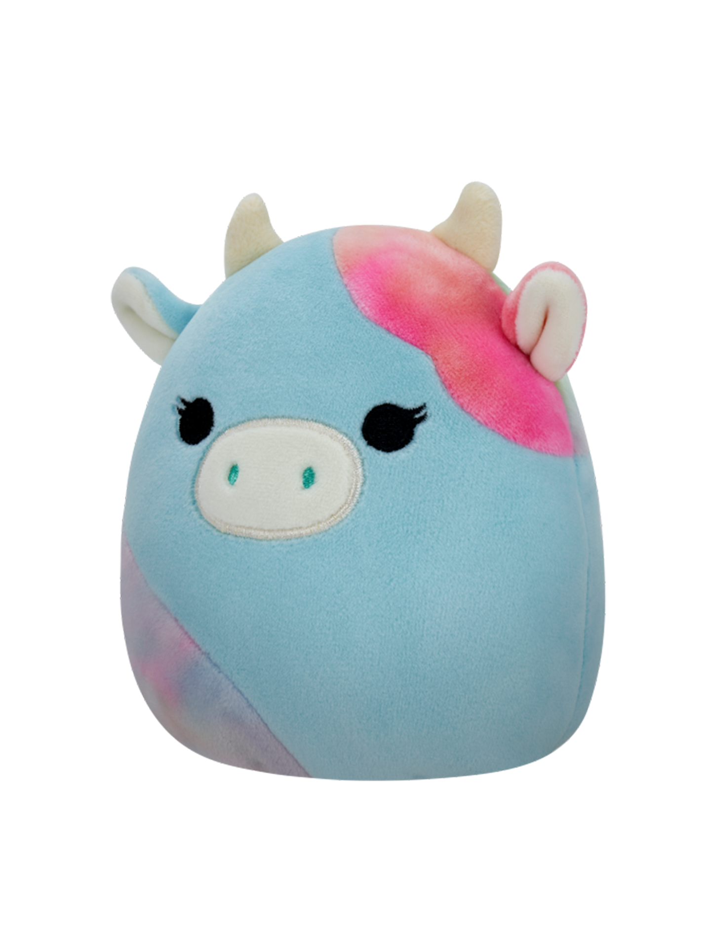 Squishmallows 2 in 1 Caedyn la mucca rosa e Caedia la mucca blu, 13 cm Dedoles