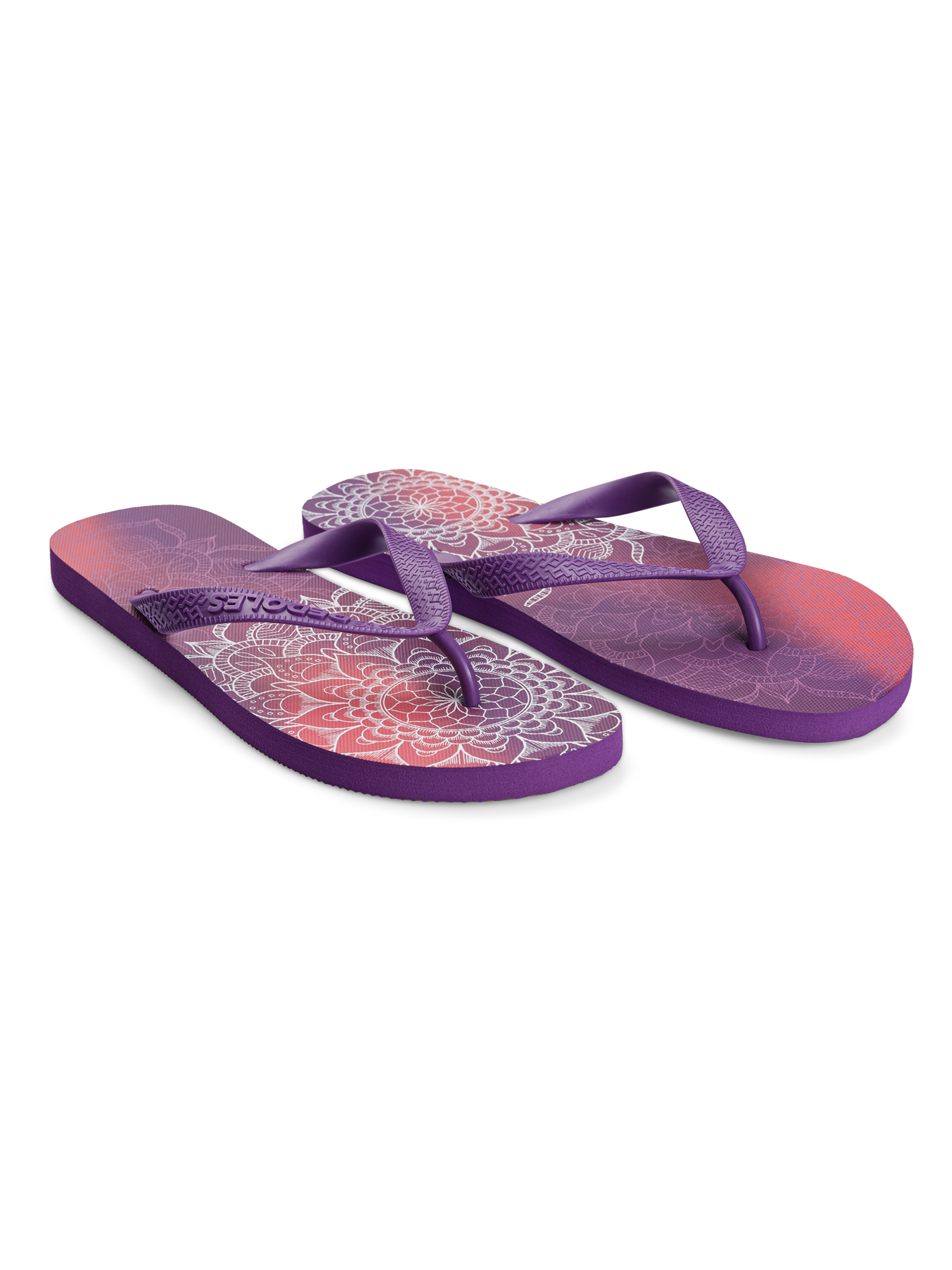 Chancletas alegres Mandala violeta Dedoles